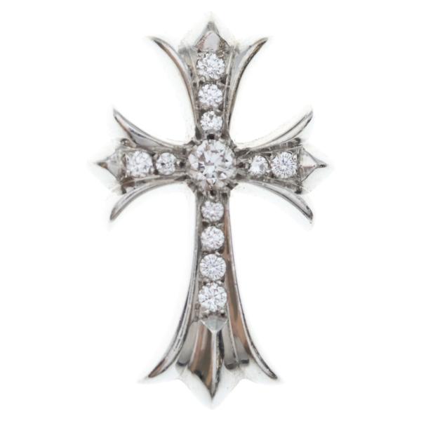 CHROME HEARTS（クロムハーツ） 18KWG CH CRS SML P/DIA スモールCH