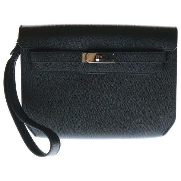 HERMES（エルメス） ケリーデペッシュ25 ブラック トゴ シルバー金具 Z