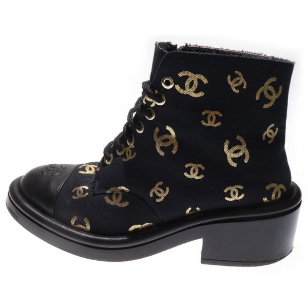 CHANEL（シャネル） ココマーク ロゴプリント レザー キャンバス ボア