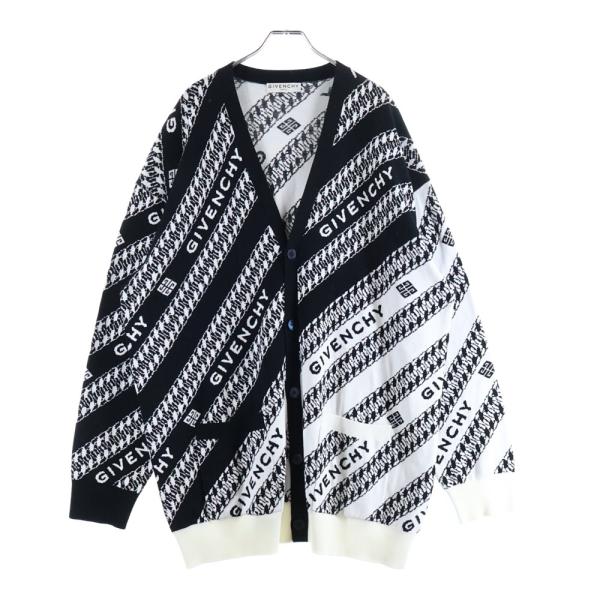 GIVENCHY（ジバンシィ） チェーン ロゴ 総柄ジャガード オーバーサイズ