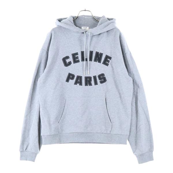 CELINE（セリーヌ） フロントロゴ スウェットプルオーバーパーカー
