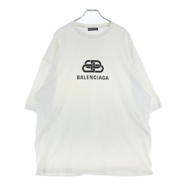 BALENCIAGA（バレンシアガ） BBロゴプリント 半袖Tシャツ カットソー