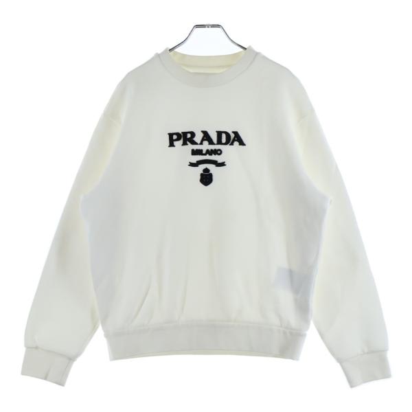 PRADA（プラダ） 21AW ベロア ベルベット ロゴ刺繍 テクニカルコットン