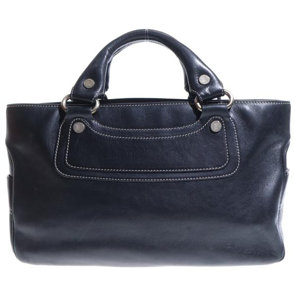 CELINE（セリーヌ） マカダム ブギーバッグ ブラック レザー