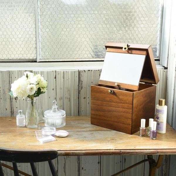 コスメボックス 天然木製 国産 メイクドレッサー 化粧品 化粧道具 整理 収納 小物入れ 木工 手作り シンプル おしゃれ インテリア Buyee Buyee Japanese Proxy Service Buy From Japan Bot Online