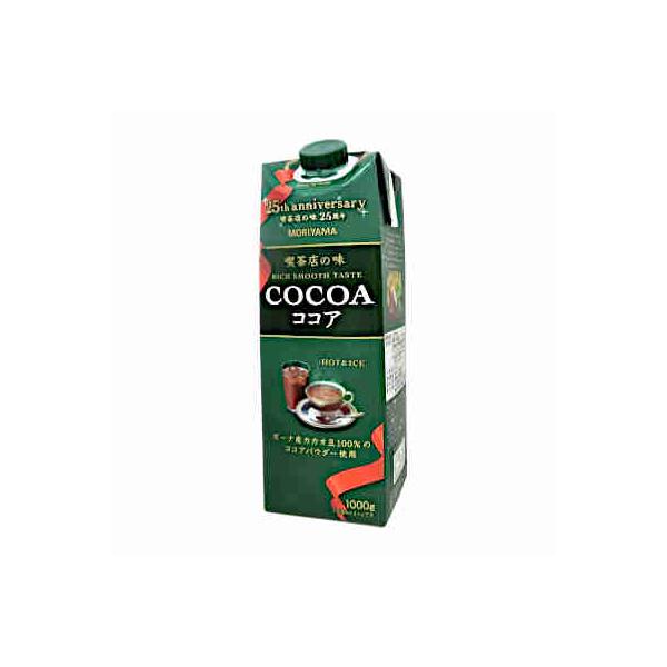 【激安☆30本セット】守山乳業 喫茶店の味 ココア 1000ml 1L 紙パック 守山乳業（MORIYAMA） 送料無料 喫茶店の味 ココア 1000g 紙パック 6本