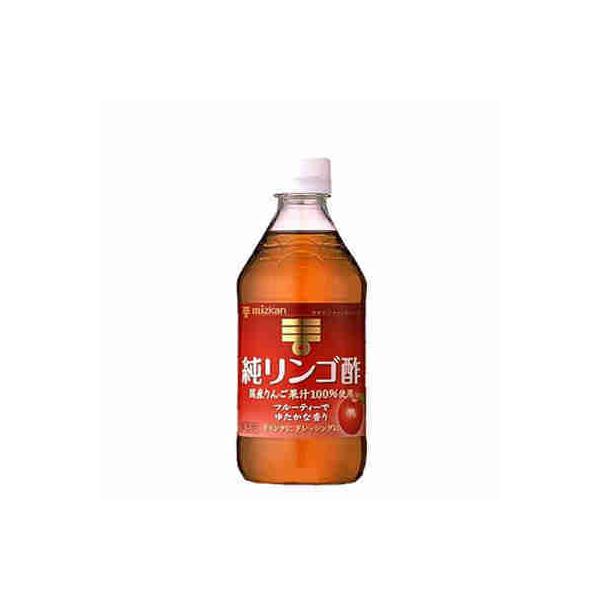 送料無料 純リンゴ酢 ミツカン 500ml 瓶 12本入