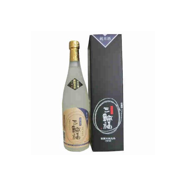 送料無料 三輪福 純米酒 井坂酒造場 720ml 瓶