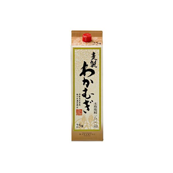 送料無料 高千穂 刈干 わかむぎ 麦 25度 1.8L パック 6本入