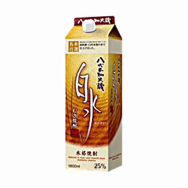送料無料 白水 麦 25度 メルシャン 1.8L(1800ml) パック 6本入