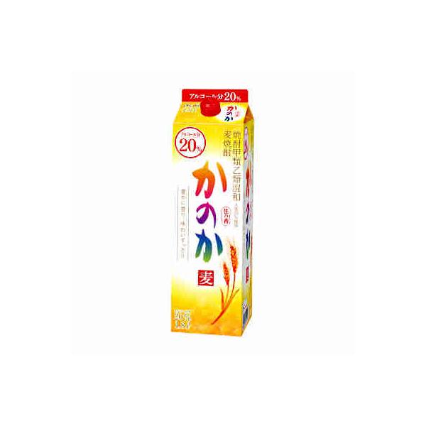 送料無料 かのか 麦 20度 アサヒ 1.8L(1800ml) パック 6本×2ケース :h474-d004-2:ショップダイヘイYahoo!店 -  通販 - Yahoo!ショッピング