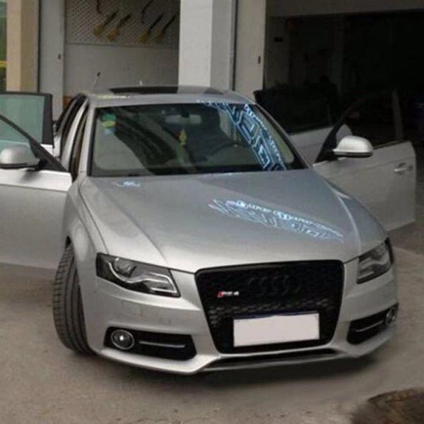 ハニカムメッシュフロントグリルグリルアウディ A4 B8 S4 RS4 S ライン 
