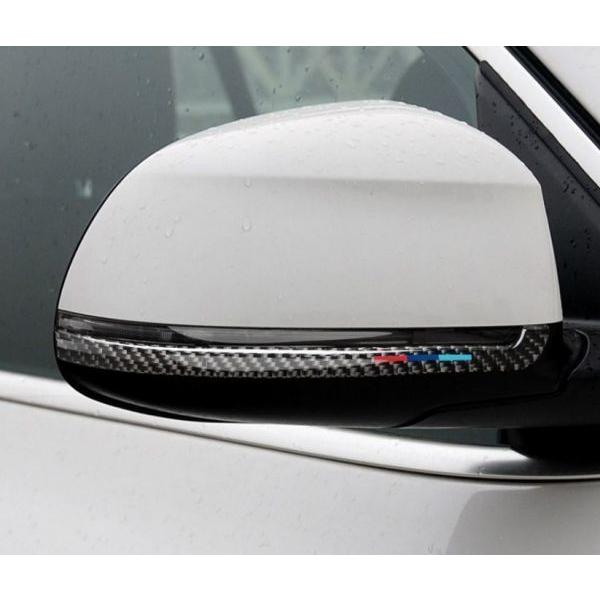 BMW X3/X4/X5/X6 (F15/F16/F25/F26) ドアミラー飾りカバー プロテクター ガーニッシュ リアルカーボン★カーボン+M色