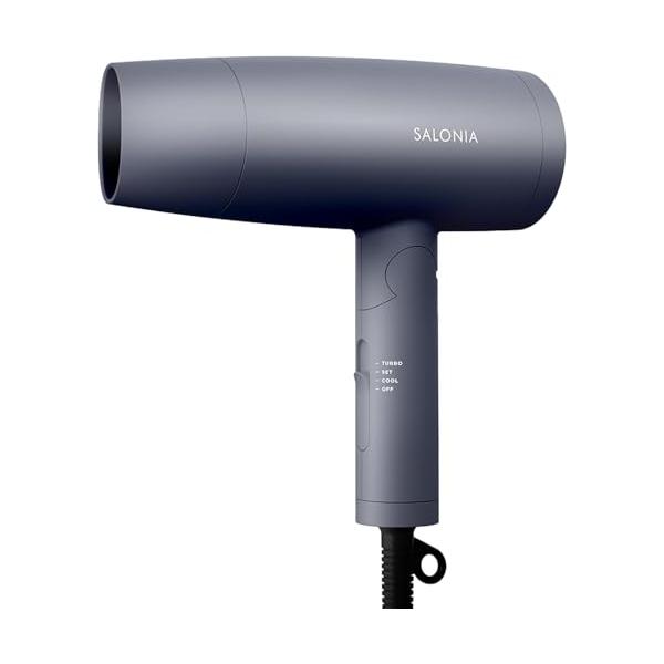他サイト： サロニア スピーディーイ ドライヤー 大風量 速乾 軽量 マイナスイ ヘアドライヤー SL-013GR グレーの商品画像