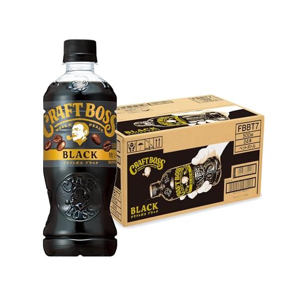 サントリー コーヒー クラフトボス 無糖ブラック 500ml×24本