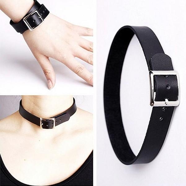 牛革 レザー 革ベルト 手首 首 ファッション ファッション ゴシック スタイル ブレスレット チョーカー 調節可能 Et Rocce1 Buyee 日本代购平台 产品购物网站大全 Buyee一站式代购 Bot Online