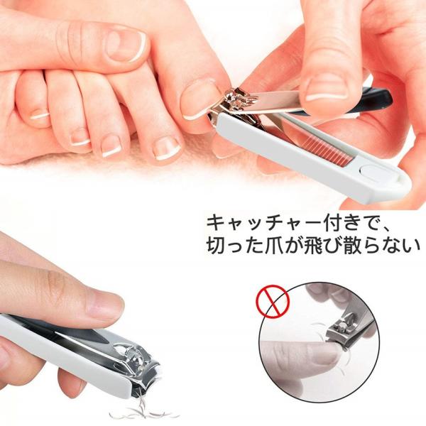 ニッパー型爪切り ネイルニッパー ダブルバネデ 巻き爪 硬い爪 甘皮