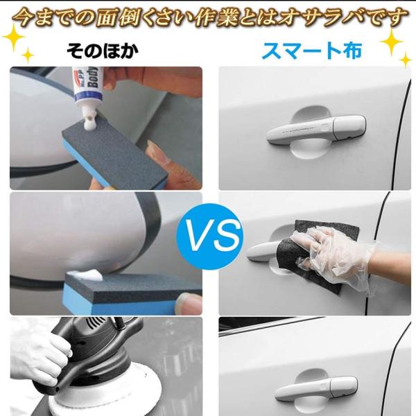 車用 外装 クロス カー キズ消し 拭くだけ 傷 スクラッチ 修復 カー用品 修理 補修 自動車 便利 輸入 愛車 簡単 Mahoclos 汚れ