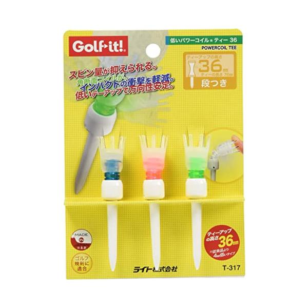 ライト(LITE) ゴルフ ティー 低いパワーコイル ティー 36 T-317 ホワイト (020) w17b8b5 ライト(LITE) ゴルフ ティー 低いパワーコイル 36 T-317