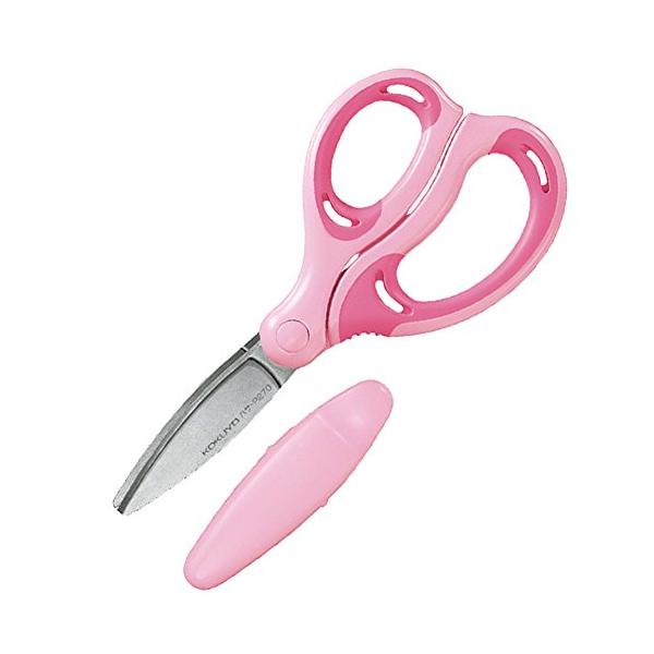他サイト： コクヨ(KOKUYO) ハサミ こども 右手用 エアロフィットサクサ グルーレス刃 ピンの商品画像