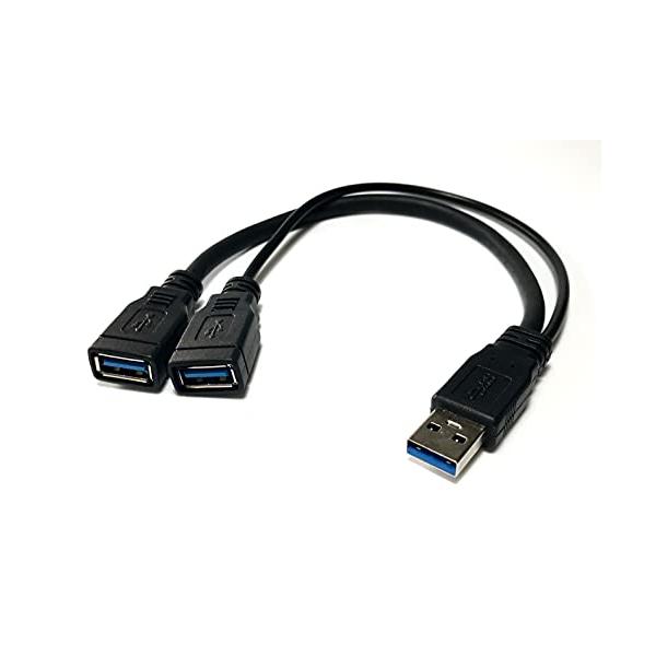 他サイト： Access E Direct 【 30cm 】USB 3.0 二股ケーブル,USB 3.0 Aオスto USB 3.0 Aメの商品画像