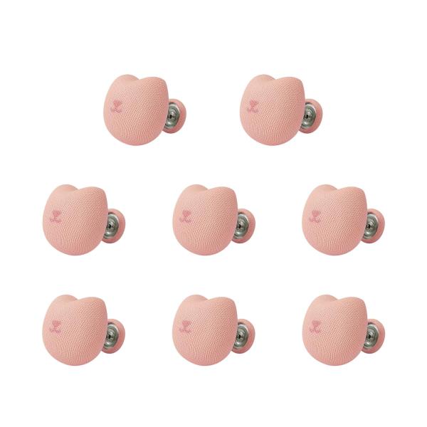 カラー：ピンク 猫【布団クリップ】布団と布団カバーを固定するクリップです。布団の四隅に取り付けて、布団のずれを防止できます。キノコのデザインが可愛いので、布団の飾りとしてもおしゃれです。【素材】コットン生地、プラスチック、ステンレススチール...