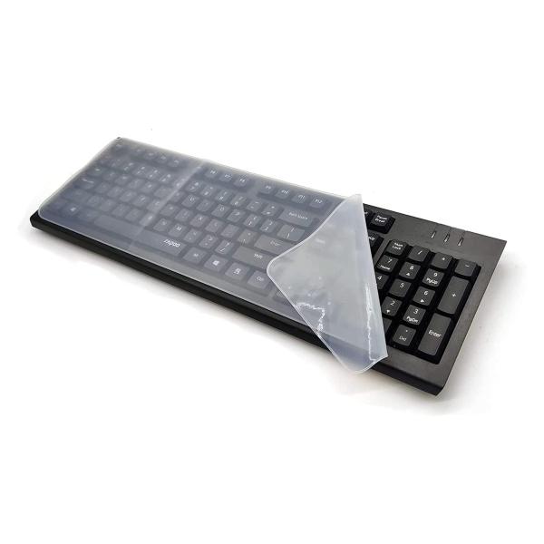 サイズ：デスク【対応機種】デスク PC キーボード プロテクター(445x140mm) 機種で使えるシリコン製キーボードカバーです。【高品質シリ コーン材質】環境に優しいシリ コーン素材で作られており、耐久で健康的です。防水・抗菌仕様なので...