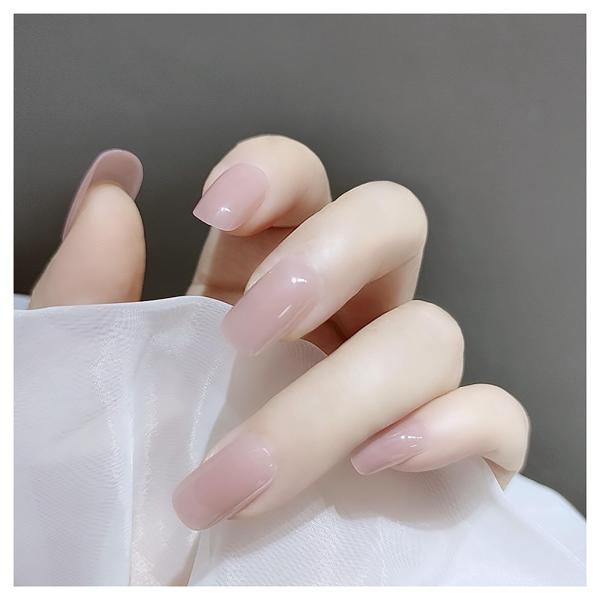 SEMTIM ネイルチップ 24枚入 ミディアム ショート ラウンド つけ爪