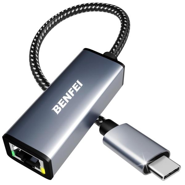 他サイト： BENFEI 有線LANアダプタ USB-C - イーサネットアダプター、USB Type-C (Thunderbの商品画像