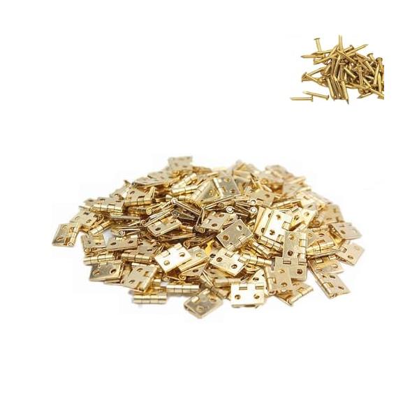 平蝶番 ミニ蝶番 丁番 8*10mm 20個入り 木箱用のヒンジ ヒンジ 金具 ドア用金物