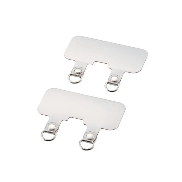 カラー：クリアサイズ：ノーマルスタイル：2口タイプスマートフォンとケースの間に挟むだけでストラップホールを追加できる、2口タイプのストラップホールシートです。お使いのスマホケースにストラップホールがなくても、ケースのスピーカー穴に通すだけで...