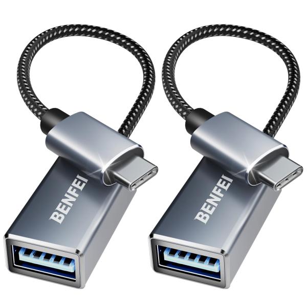 他サイト： BENFEI USB-C &amp; USB 3.0 変換アダプタ 2個セット Type C USB-A 最大5Gbps タイプの商品画像