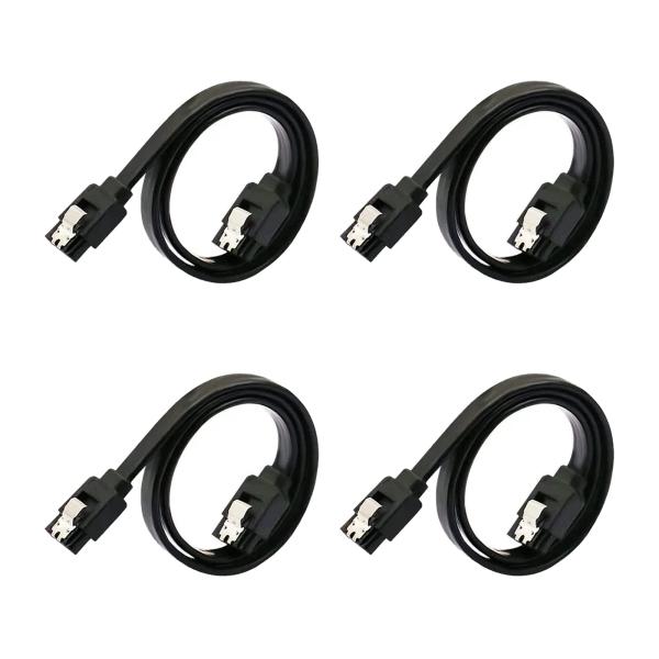 カラー：ブラックサイズ：0.5m【SATA3.0ケーブル-ストレート型】：コンピューターのハ―ドディスクやマザーボードなどの接続用のSATA3.0ケーブルです。金属製ラッチ付きSATAストレート型コネクタ。【超高速データ転送】SATA 3規...