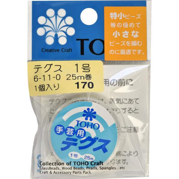 他サイト： TOHO テグス 太さ約0.17mm×約25m巻 1号 スキ 6-11-0の商品画像