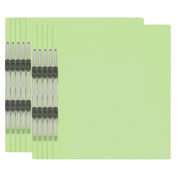 カラー：グリーンスタイル：10冊とじしろに金属が無いノンステッチ接着式規格:A4-S×10冊 / 品番:No.021E / カラー:グリーン外形寸法:縦307×横230×背幅17.5mm穴間隔:80mm / 穴数:2穴 / 最大収容枚数:1...