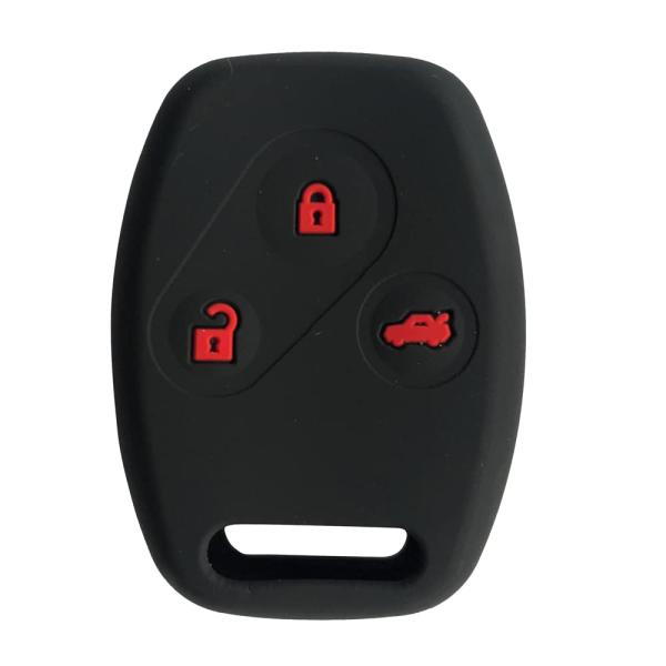 カラー：ブラックサイズ：M【仕様】ホンダ用のシリコン製キーレスタイプのキーケースです。【適合車種例】Honda フィット シビック オデッセイ CR-V ストリームなど。ご購入前に必ず画像で形状を確認してください。車型、年などによって、キー...