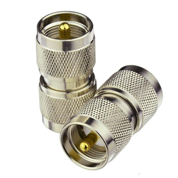 他サイト： 2個入 MP-MP M型オス⇔M型オス 中継接栓 PL259 変換コネクター 変換アダプターの商品画像