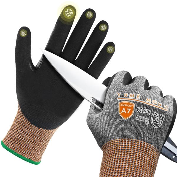 夢の物 軍手 耐切創 レベル7 手袋 作業用 防刃 防災 A7グレード 防切断