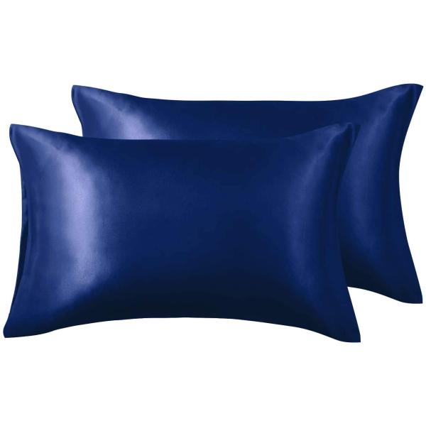 カラー：青いサイズ：43*63【枕カバー ２枚セット】ピローケースは標準サイズ（43×63cm）の枕に適用します。ファスナー式ではなく封筒型です。枕カバーの取り付け・取り外しは簡単です、お子様にも安心してお使いいただけます。【寝心地最高】生...