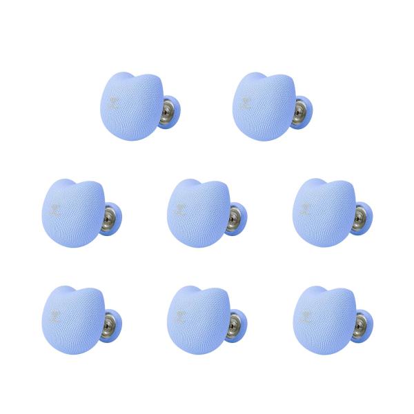 カラー：ブルー 猫【布団クリップ】布団と布団カバーを固定するクリップです。布団の四隅に取り付けて、布団のずれを防止できます。キノコのデザインが可愛いので、布団の飾りとしてもおしゃれです。【素材】コットン生地、プラスチック、ステンレススチール...