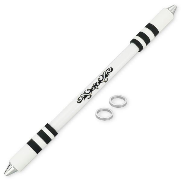 カラー：ブラックサイズ：長さ:（約）21.5cm、重さ:（約）23gバランスよく両端が重くなっており大技が非常にやりやすくなっています。ペン回 し練習用の改造ペン（スティック）となります、書けません。各パーツ分解可能、自由にアレンジ可能。チ...