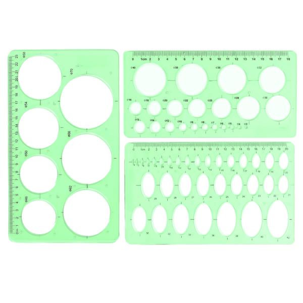 スタイル：図面テンプレート品質の良いプラスチックを精密加工した高級テンプレート、実用的で優れた学習補助ツールです。【商品仕様】図面テンプレート×3　材質：プラスチック　サイズ：最大：22×13ｃｍ　最小：19×10ｃｍ。【高品質素材】環境に...