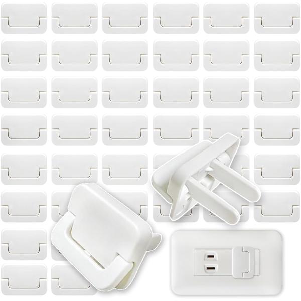 カラー：白サイズ：50個セット【安全上の理由から】子供やペットは自然と周りのものに興味を持ちます！家庭や幼稚園のコンセントは感電の危険があるため、安全上の死角となります。そのため、子供の感電や火災を防ぐためにコンセントカバーが必要です。さら...