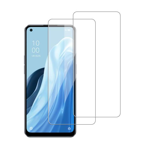 OPPO Reno 9A / 7A ガラスフィルム 2枚 硬度9H 耐衝撃 気泡防止 おっぽ