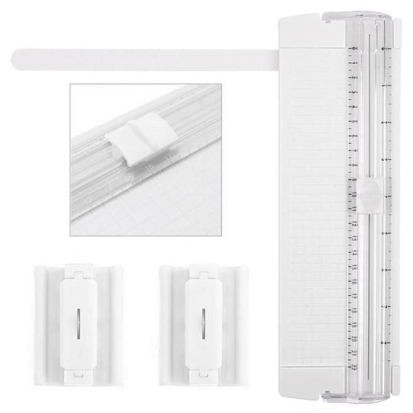 他サイト： ペーパーカッター 裁断機 小型 2個替え刃付き A4 対応 スライドカッター 双方向の商品画像