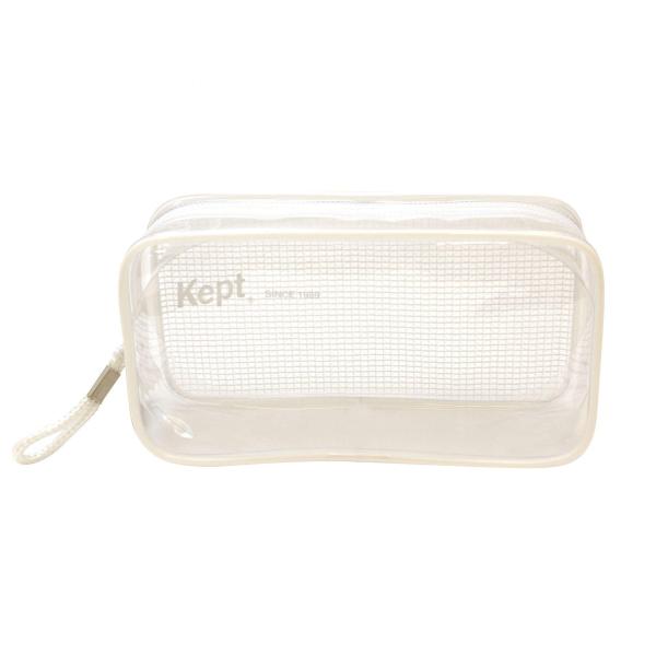 他サイト： レイメイ藤井 ペンケース 筆箱 ケプト Kept クリア ペンポーチ ホワイト KPF902Wの商品画像