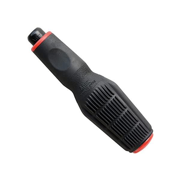 サイズ：全長124mm ハンドル最大径35mmスタイル：1本対応ビット:全長65mm以上・対辺6.35mm六角軸ビット仕様:ハンドルのみRoHS2対応:○材質:PP・TPE