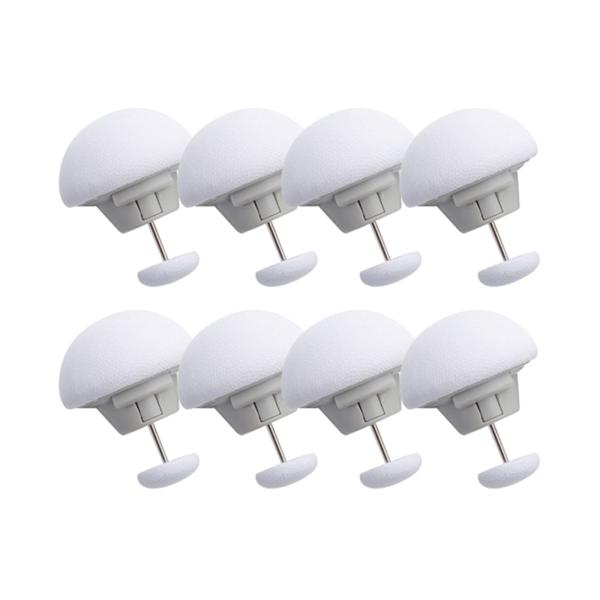 カラー：ホワイト【布団クリップ】布団と布団カバーを固定するクリップです。布団の四隅に取り付けて、布団のずれを防止できます。キノコのデザインが可愛いので、布団の飾りとしてもおしゃれです。【素材】コットン生地、プラスチック、ステンレススチールか...