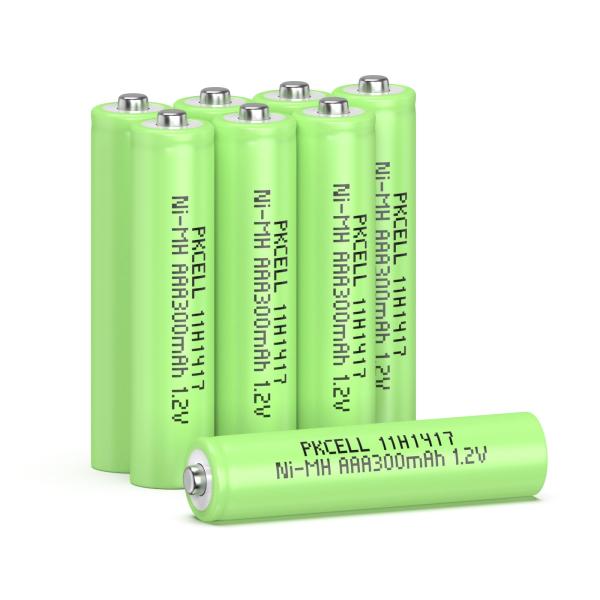 セット内容: 単4形充電池8本パック、大容量、300 mAh互換性：様々な高電流放電機器および低電流放電機器に適合。 あらゆる家庭用機器に適しています。充電式：ニッケル水素（Ni-MH）対応充電器で充電してください。 また、太陽エネルギーに...