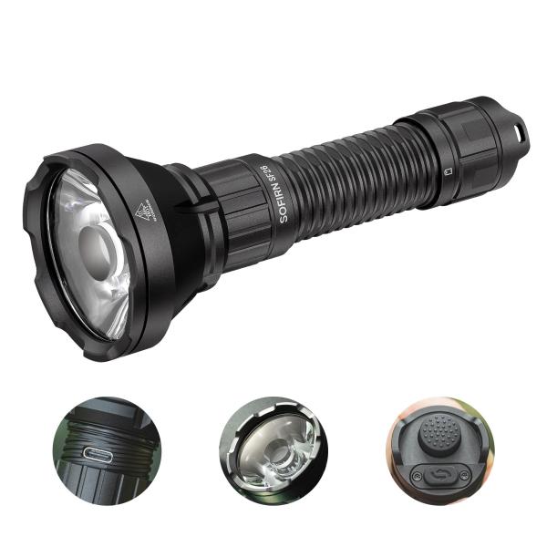 sofirn SF26 懐中電灯 LED フラッシュライト 強力 軍用 最強 ハンド